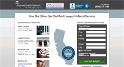 Desktop Screenshot of californiaattorneyreferral.com